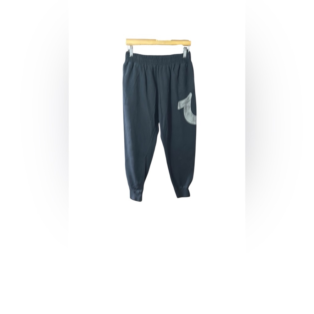 True Religion Black Sweatpants with Gray Logo
